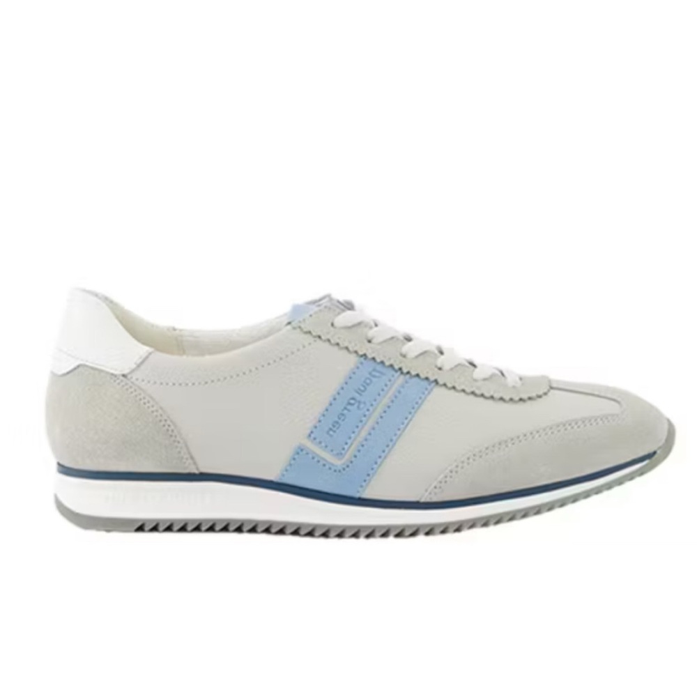 Women's leather Sneakers. US 7 Gray/blue combo.